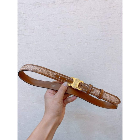 Celine Triomphe Cow Leather Belt WB001130