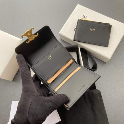 Celine Triomphe Leather Wallet WB001294