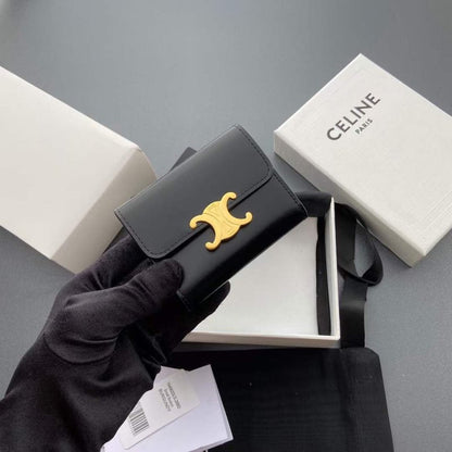 Celine Triomphe Leather Wallet WB001294
