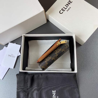 Celine Triomphe Leather Wallet WB001295