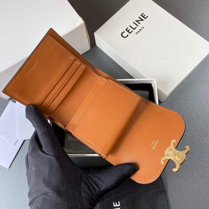 Celine Triomphe Leather Wallet WB001296
