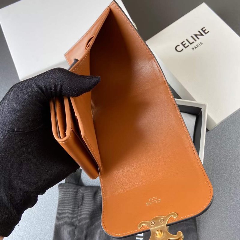 Celine Triomphe Leather Wallet WB001296