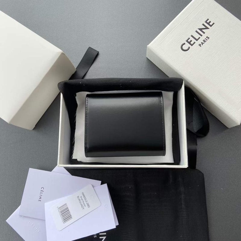 Celine Triomphe Leather Wallet WB001297