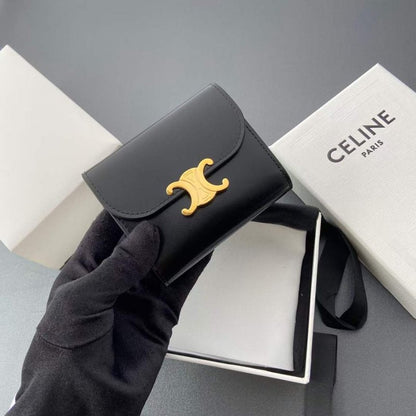 Celine Triomphe Leather Wallet WB001297
