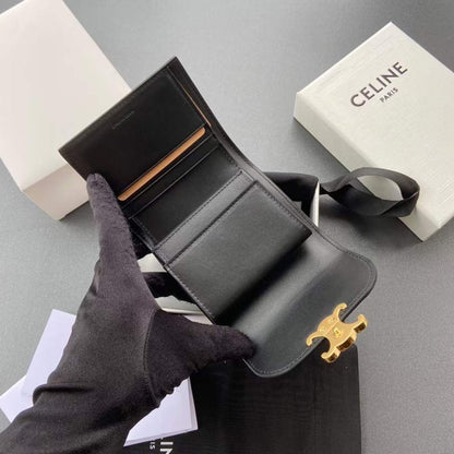 Celine Triomphe Leather Wallet WB001297