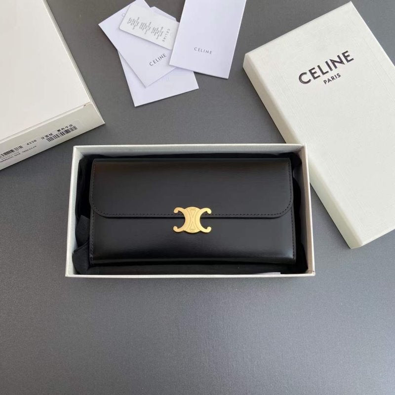 Celine Triomphe Leather Wallet WB001299