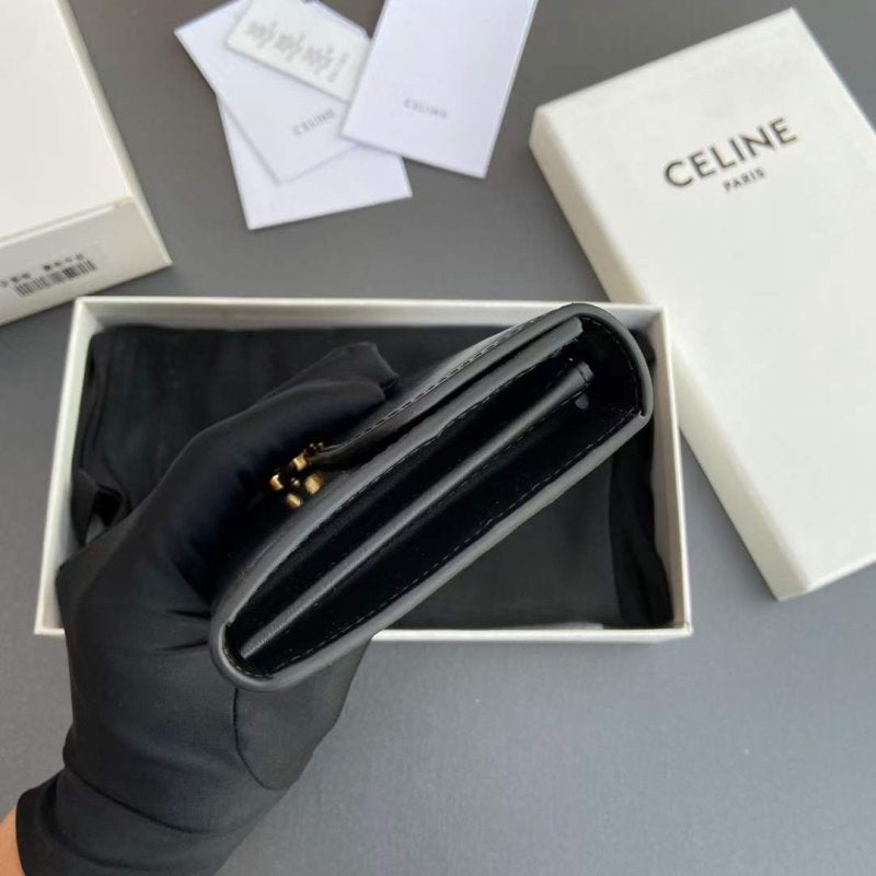 Celine Triomphe Leather Wallet WB001299