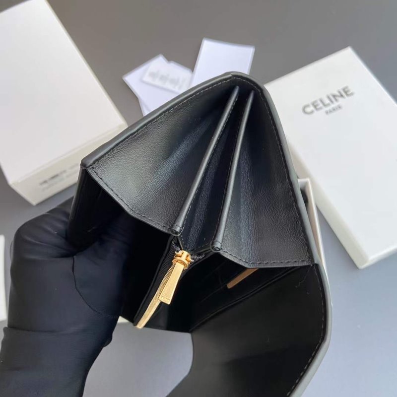 Celine Triomphe Leather Wallet WB001299
