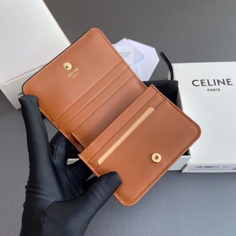 Celine Triomphe Leather Wallet WB001300