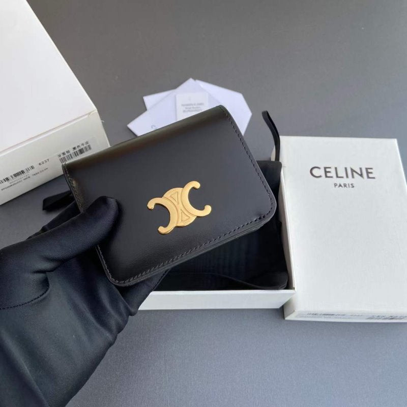 Celine Triomphe Leather Wallet WB001301