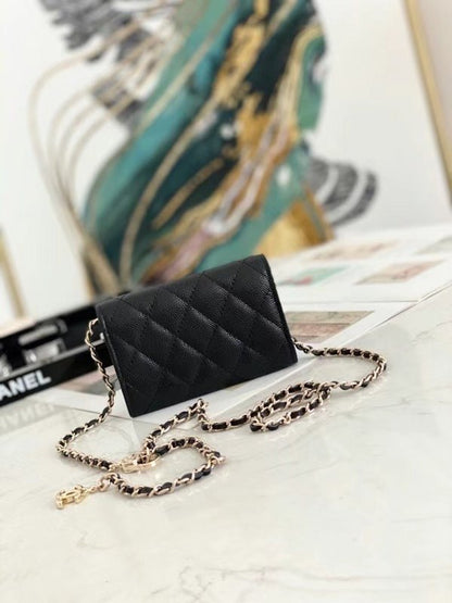 Chanel Black Classic Coco Wallet WLB01292