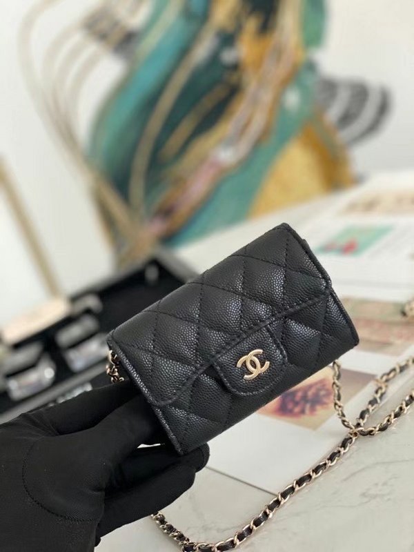 Chanel Black Classic Coco Wallet WLB01292