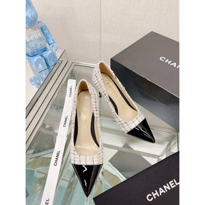 Chanel Coco Pointy Heeled Shoes SHS05469