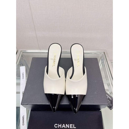 Chanel Coco Pointy Heeled Slippers SHS05457