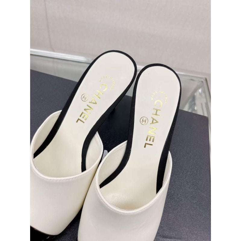 Chanel Coco Pointy Heeled Slippers SHS05457