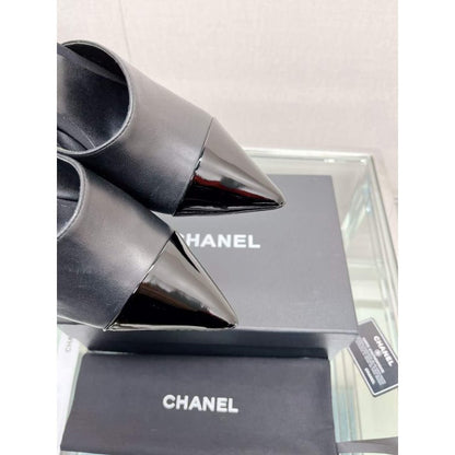 Chanel Coco Pointy Heeled Slippers SHS05458