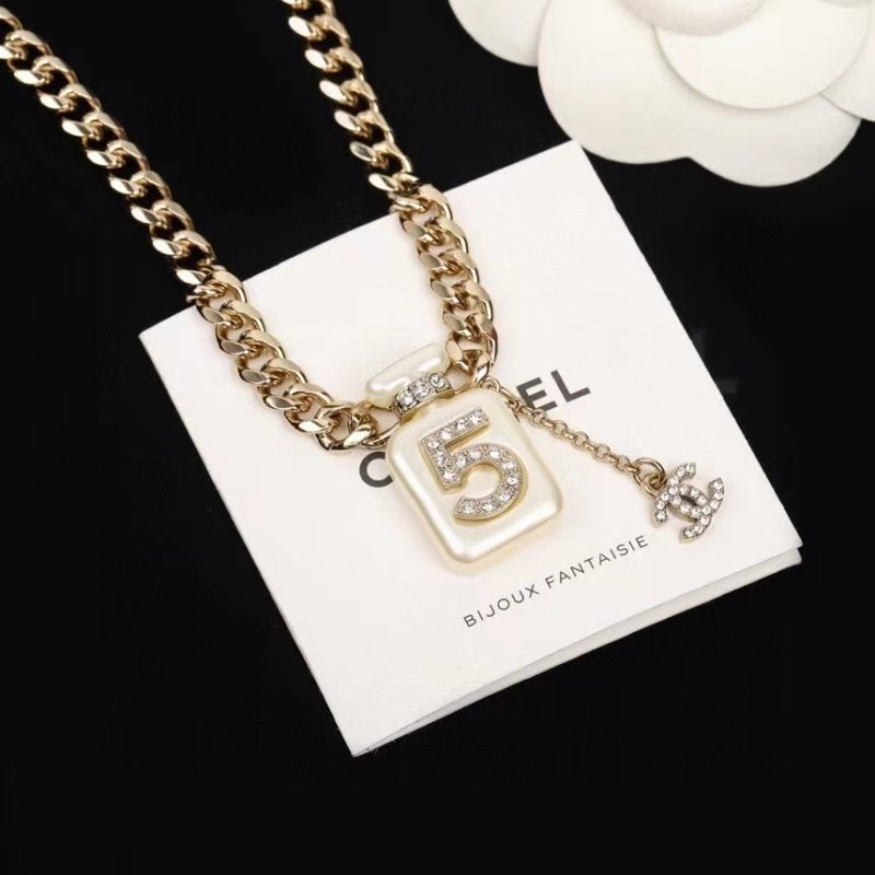 Chanel Perfume Bottle Necklace JWL00741