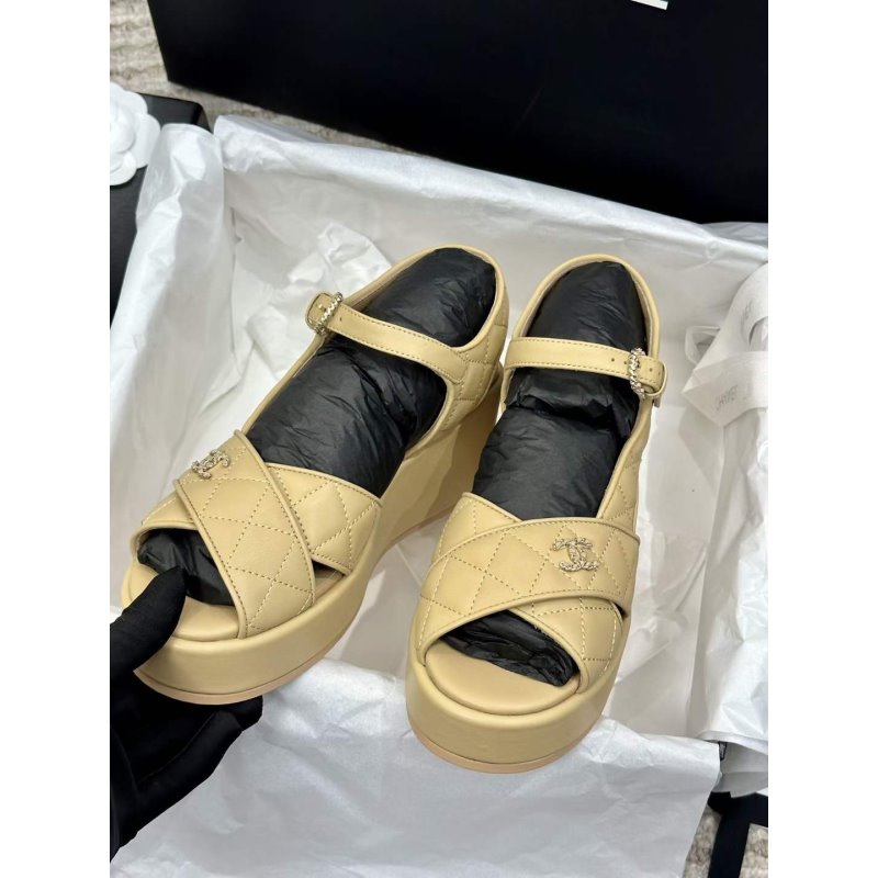 Chanel Wedge Sandals SHS05358