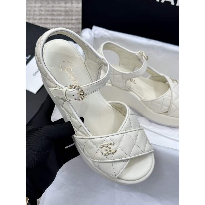 Chanel Wedge Sandals SHS05359