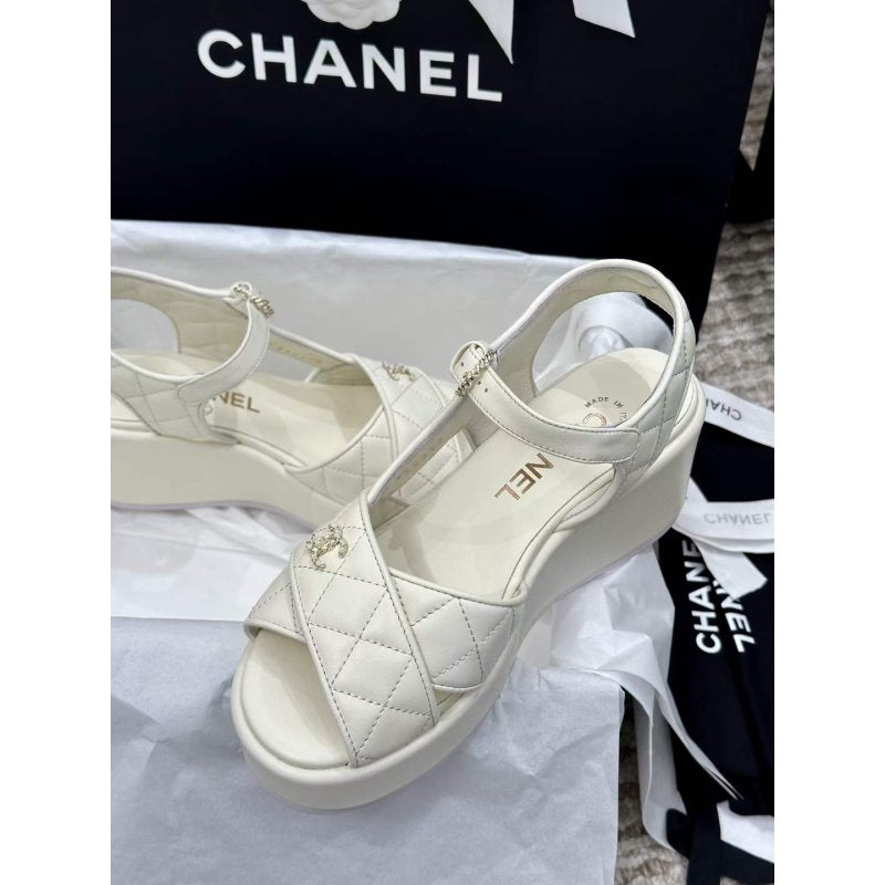 Chanel Wedge Sandals SHS05359