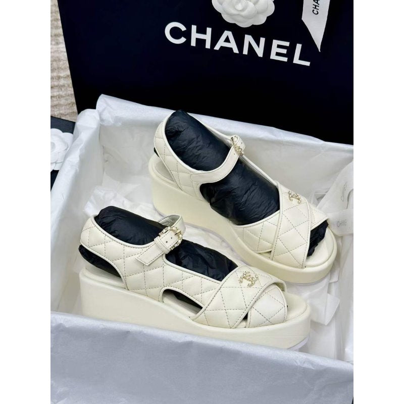 Chanel Wedge Sandals SHS05359