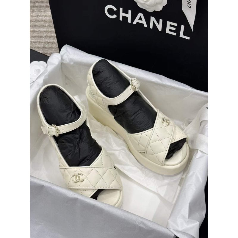 Chanel Wedge Sandals SHS05359