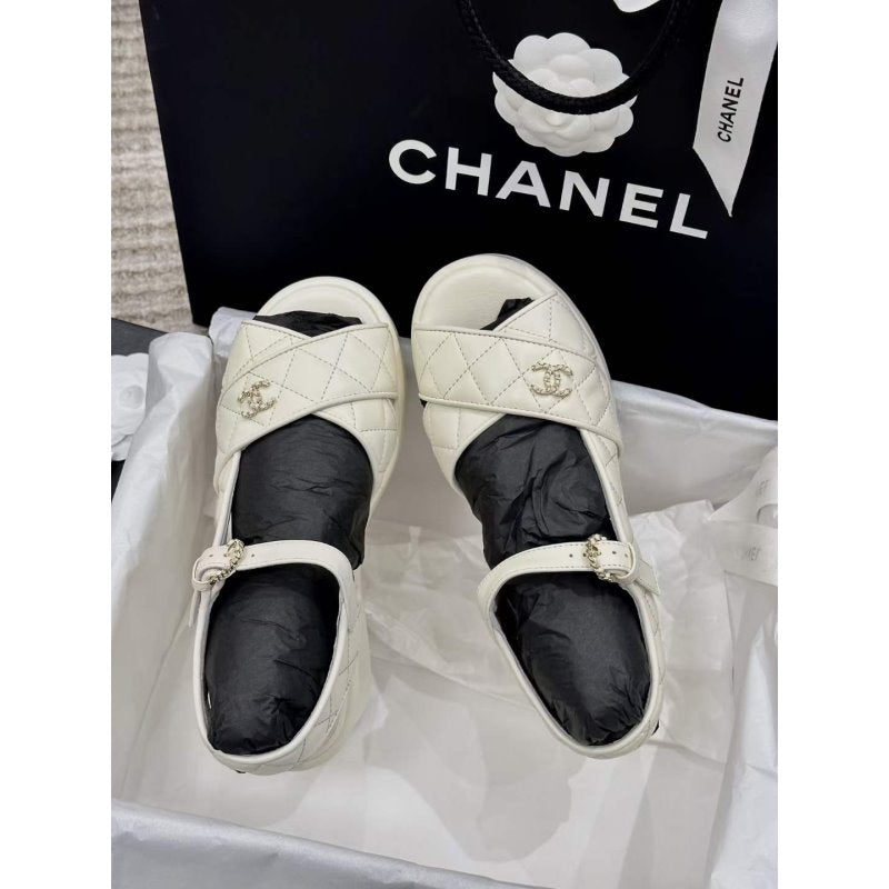 Chanel Wedge Sandals SHS05359