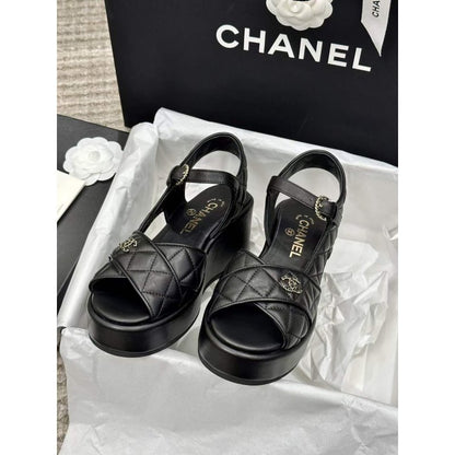 Chanel Wedge Sandals SHS05360