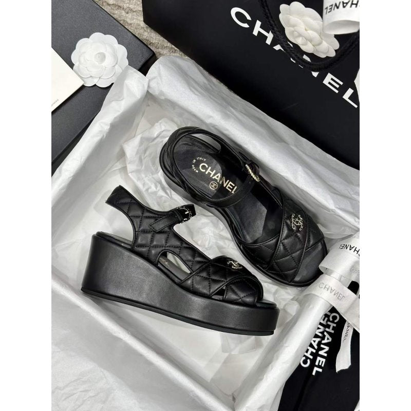 Chanel Wedge Sandals SHS05360