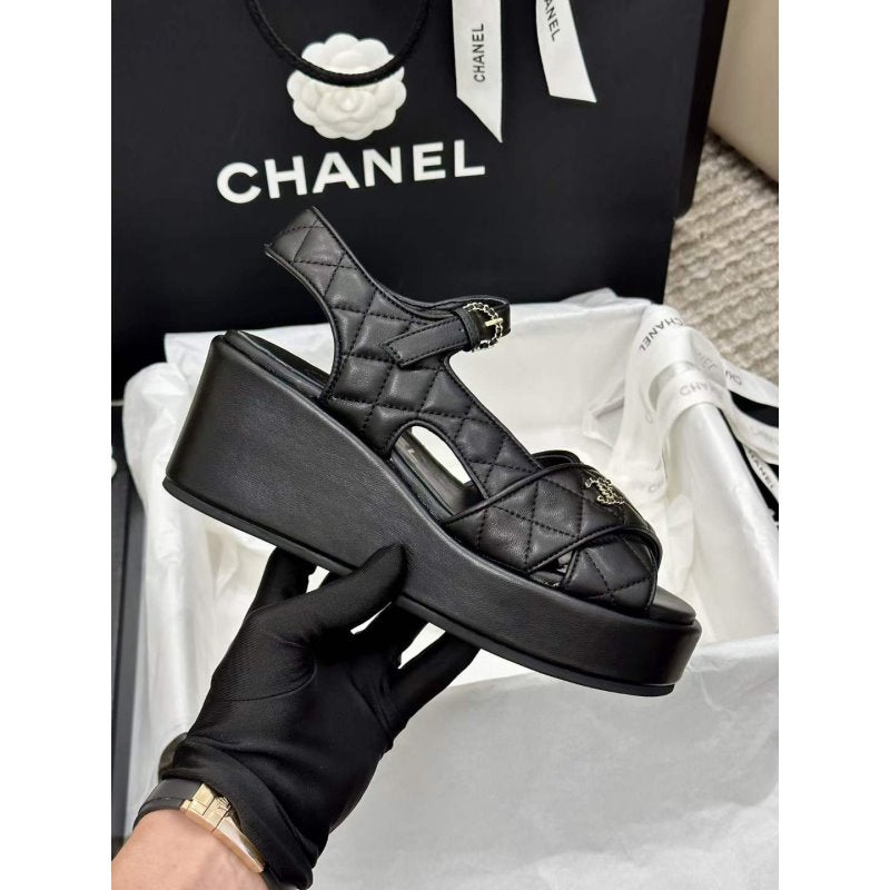 Chanel Wedge Sandals SHS05360