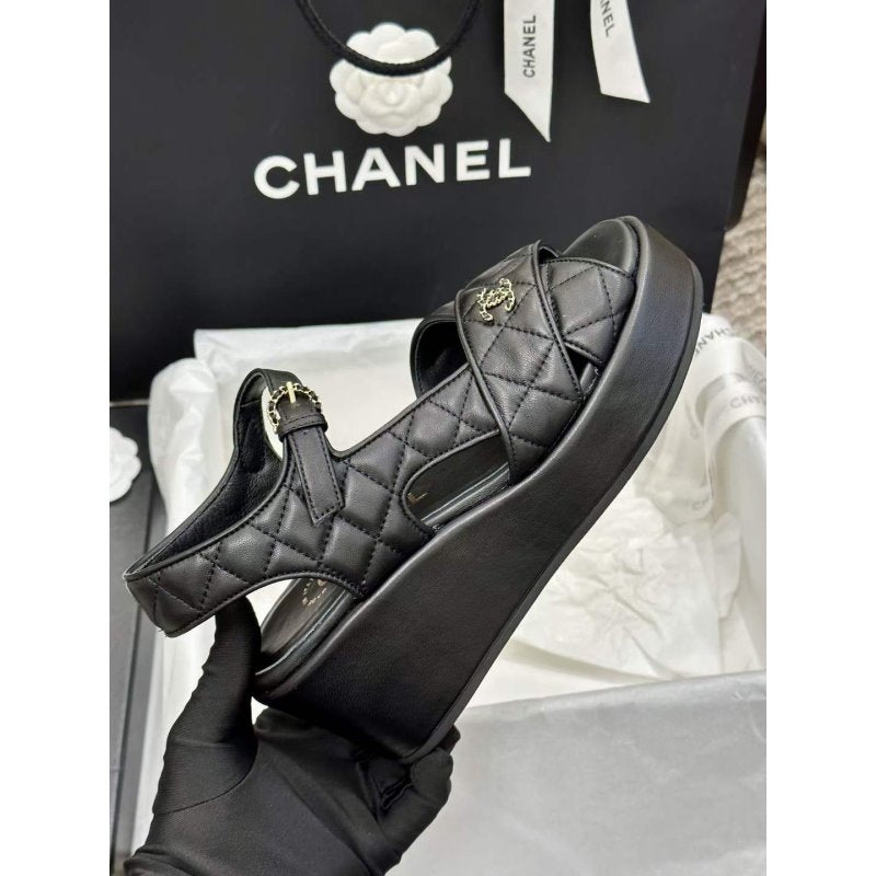 Chanel Wedge Sandals SHS05360