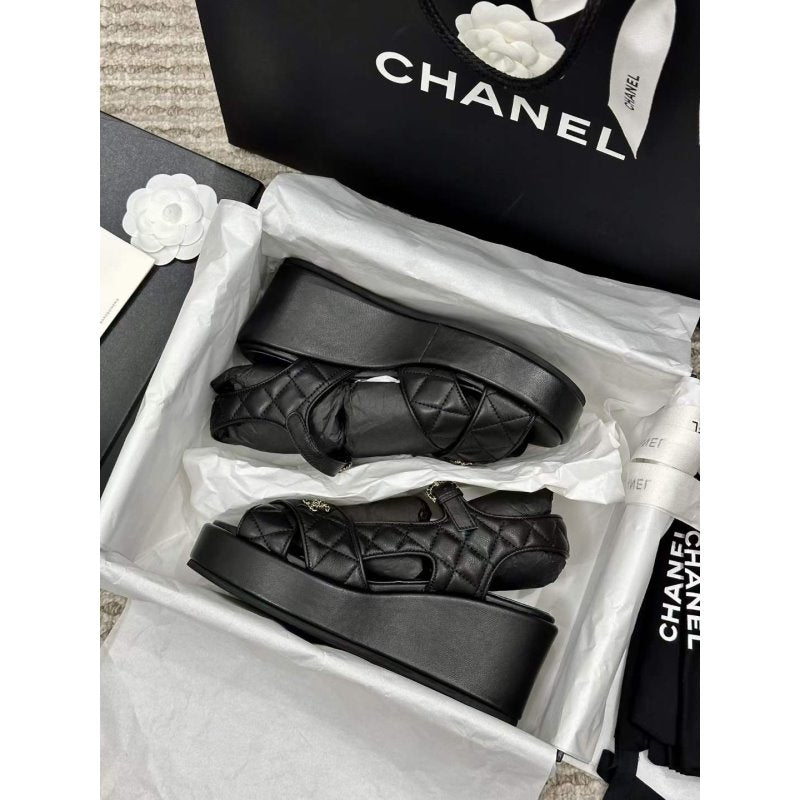 Chanel Wedge Sandals SHS05360