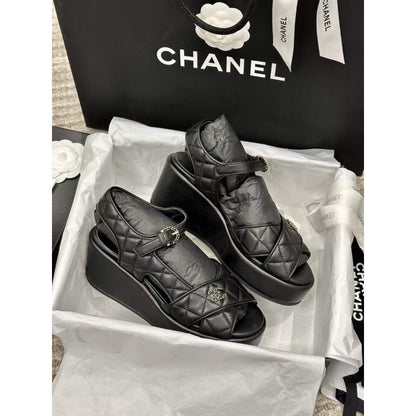 Chanel Wedge Sandals SHS05360