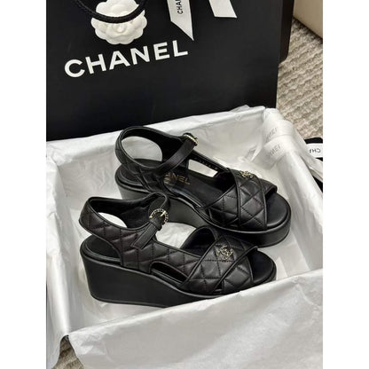 Chanel Wedge Sandals SHS05360