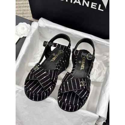 Chanel Wedge Sandals SHS05361