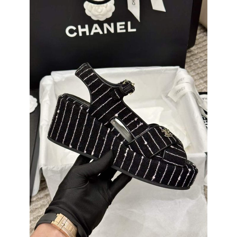 Chanel Wedge Sandals SHS05361