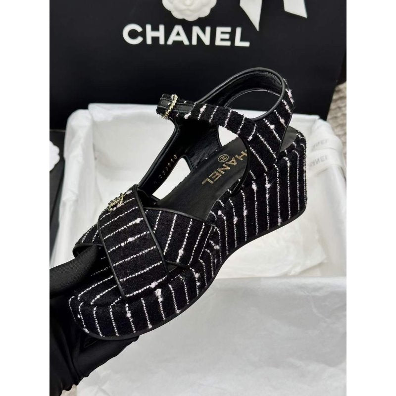 Chanel Wedge Sandals SHS05361