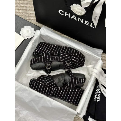 Chanel Wedge Sandals SHS05361