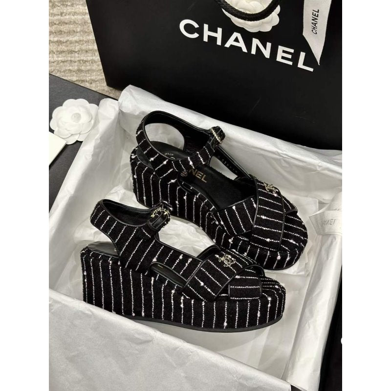 Chanel Wedge Sandals SHS05361