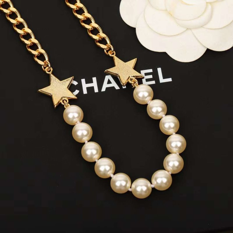 Chanel Pearl Star Necklace JWL00213