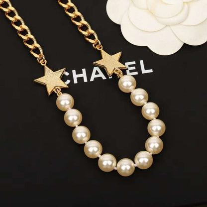 Chanel Pearl Star Necklace JWL00213