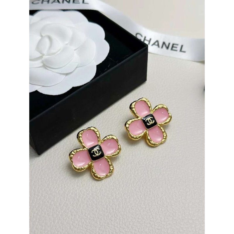 Chanel Pink Ear Color Earrings JWL00243