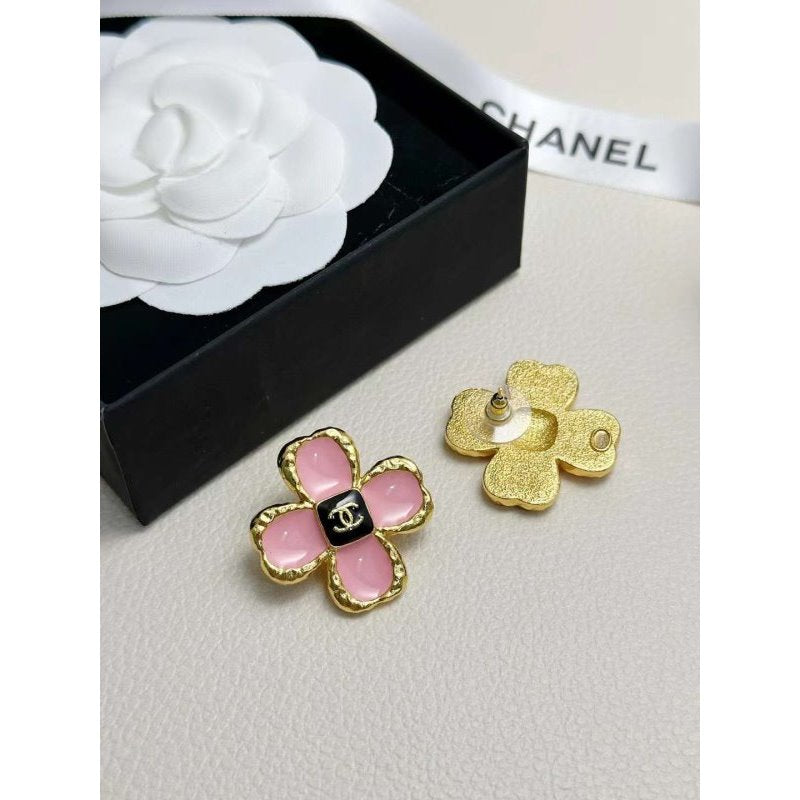 Chanel Pink Ear Color Earrings JWL00243