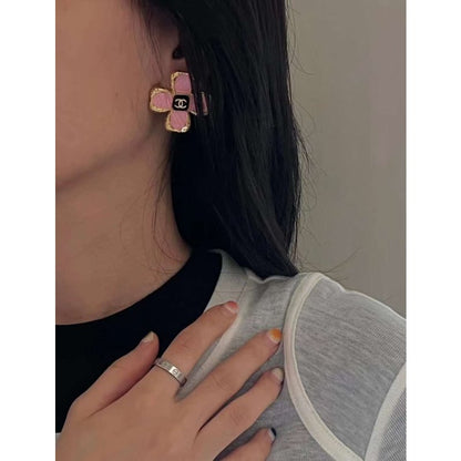 Chanel Pink Ear Color Earrings JWL00243
