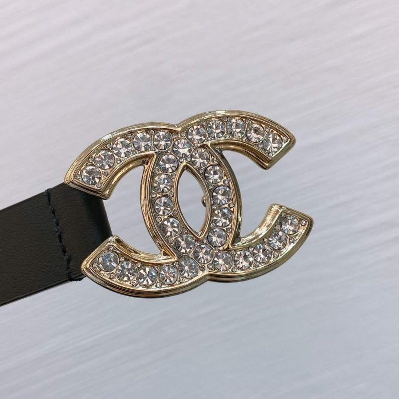 Chanel Rhinstone CC Cowhide Belt WB001187