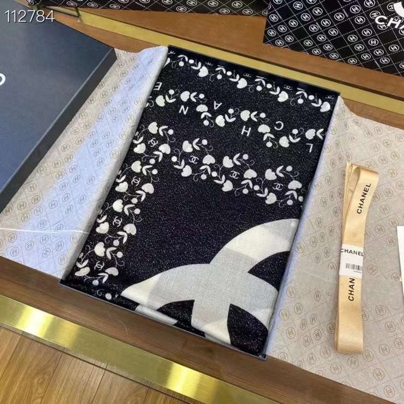 Chanel Silk and Cashmere Scarf SS001217