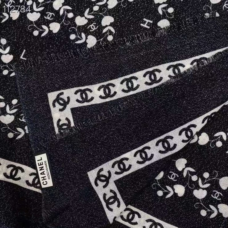 Chanel Silk and Cashmere Scarf SS001217