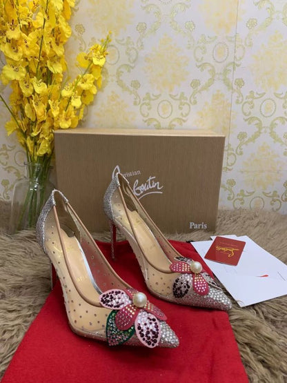 Christian Louboutin Beige Heeled Sandals SHS02554