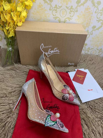 Christian Louboutin Beige Heeled Sandals SHS02554