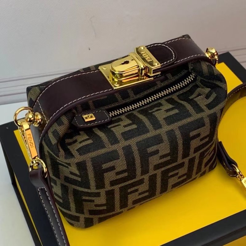 Fendi Brown Lunch Box Bag BFND9944